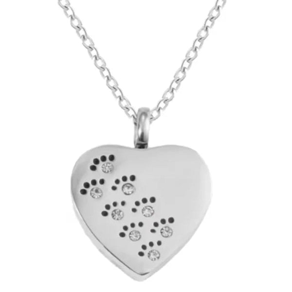Veile Studios Heart Shaped Urn Necklace For Ashes Stainless Steel Jewelry Keepsake Gift Necklaces & Pendants