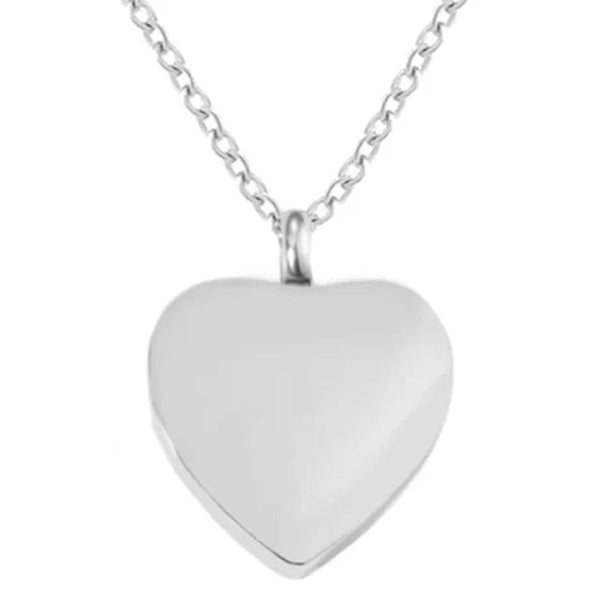 Veile Studios Heart Shaped Urn Necklace For Ashes Stainless Steel Jewelry Keepsake Gift Necklaces & Pendants