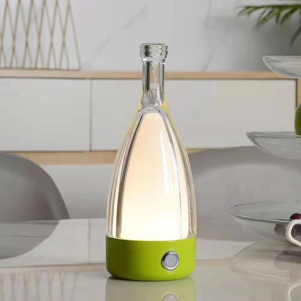Luxury Lamp Bluetooth Orange Wine Bottle Decor Usb Rechargeable Table Accents For Bedroom Hotel Living Room Lamps