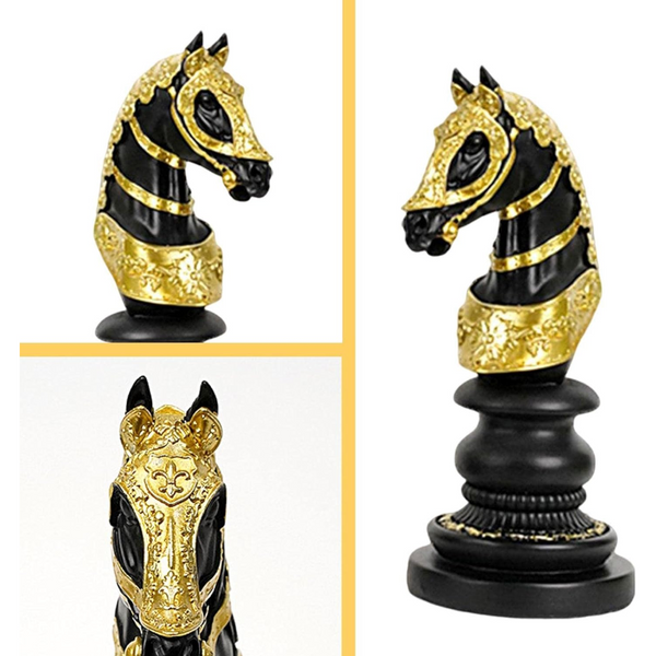 Figurine Chess Piece Knight Resin Living Room Desktop Decoration Gifts Sculptures & Figurines