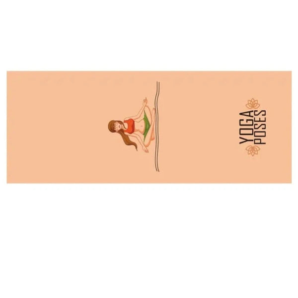 Hot Yoga Mat Towel Printed Non Slip Fitness Workout Cover For Pilates Gym Mats & Non Slip Towels