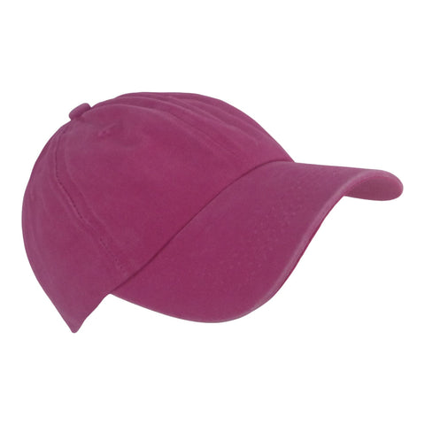 Bstc 6 Panel Baseball Cap Distressed Cotton Hot Pink Hats & Headwear