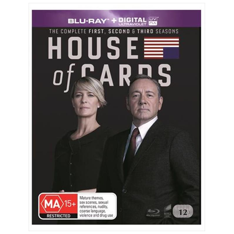 House Of Cards Season 1 3 | Uv Boxset Blu Ray