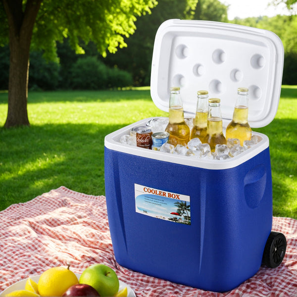 Glacio 38L Ice Cooler Box With Wheels Camping Fridge Ice Chests & Coolers