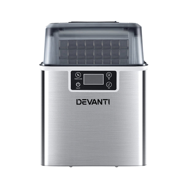 Devanti Ice Maker Machine Commercial Portable Ice Cube Tray Countertop 3.2L Countertop Ice Makers