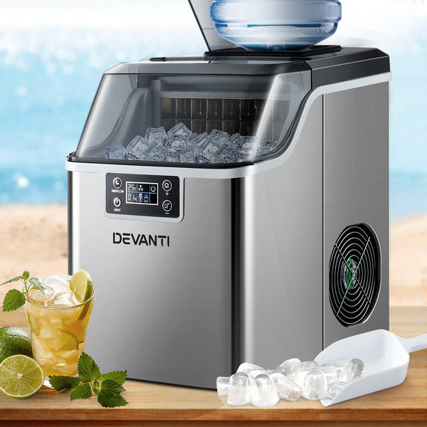 Devanti Ice Maker Machine Commercial Portable Ice Cube Tray Countertop 3.2L Countertop Ice Makers