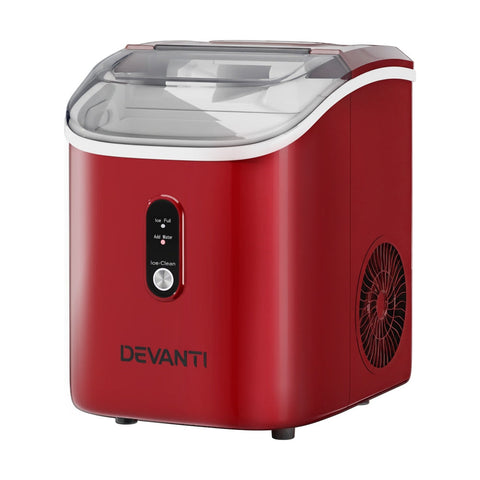 Devanti Ice Maker Machine 15Kg Nugget Chewable Ice Cube Countertop Ice Makers