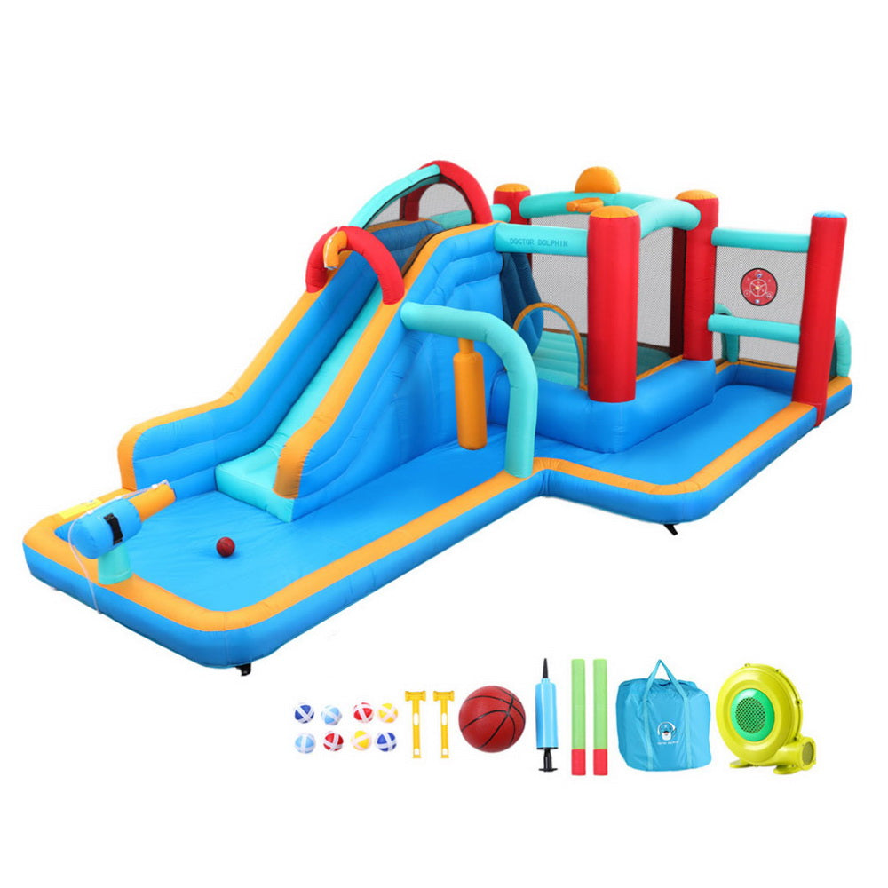 Kids Inflatable Water Slide Splash Pool Park Jumping Castle Bounce 615X322cm Inflatable & Kid Pools