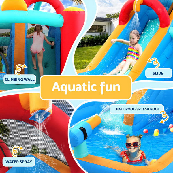 Kids Inflatable Water Slide Splash Pool Park Jumping Castle Bounce 615X322cm Inflatable & Kid Pools