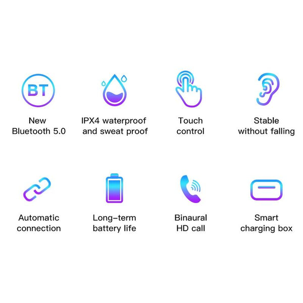 Wireless Bluetooth With Led Display And Tws Technology Headphones