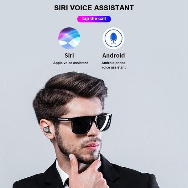 Wireless Bluetooth Headset With Touch Control And Charging Case Version Five Zero Headsets