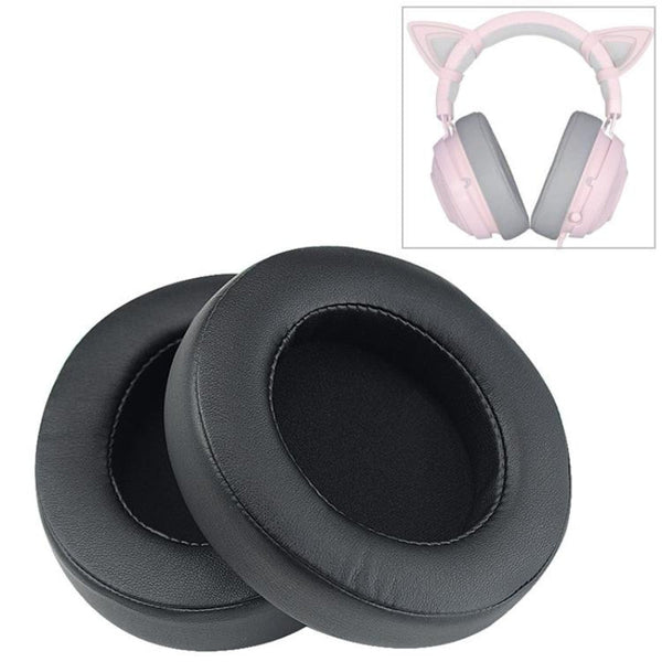 2 Pack Replacement Earpads For Kraken 7.1 V2 Pro Headphones Black Sponge Cover Headphone Accessories