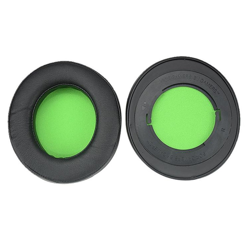2 Pack Replacement Earpads For Razer Kraken 7.1 V2 Pro Headphones Green Sponge Cushions Headphone Accessories