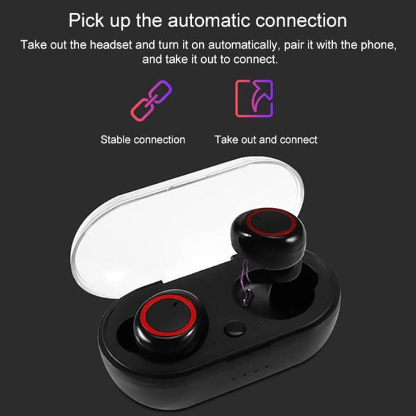 Wireless Stereo Bluetooth Headset With Charging Case Bth K08 Tws Version 5.0 Headsets