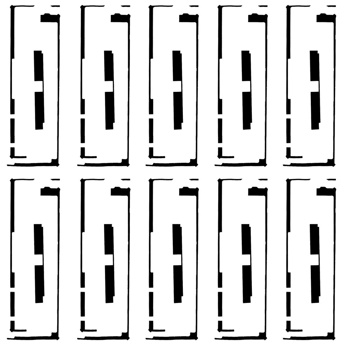 10 Piece Adhesive For Ipad 4 New 3 Touch Panel Digitizer Replacement Mobile Phone Parts