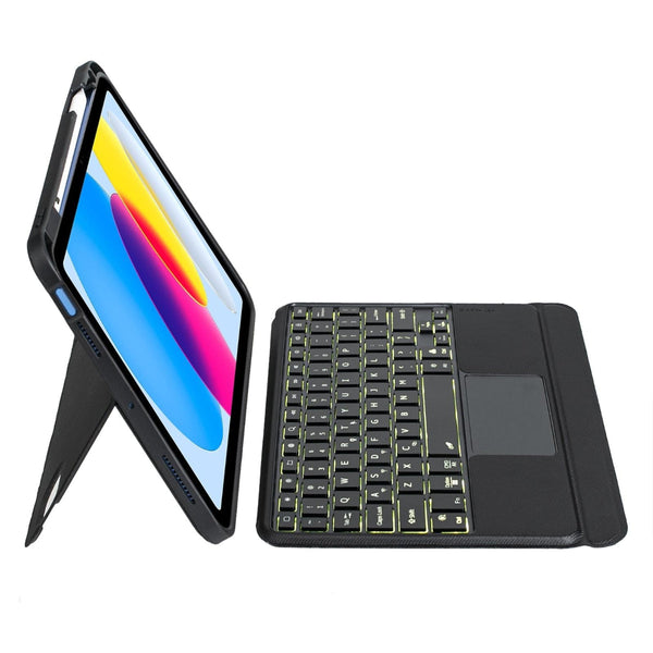 For Ipad 10.9 Touch Backlight Split Type Bluetooth Leather Keyboard Case Laptop Cases & Bags