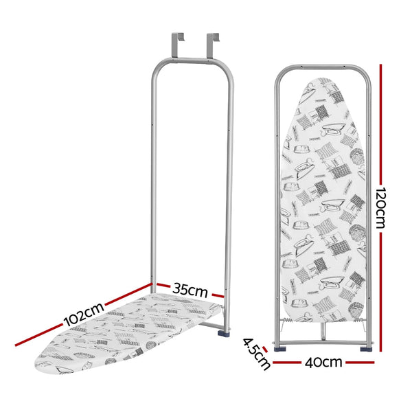 Artiss Ironing Board Wall Mounted Foldable White Ironing Board Covers & Accessories