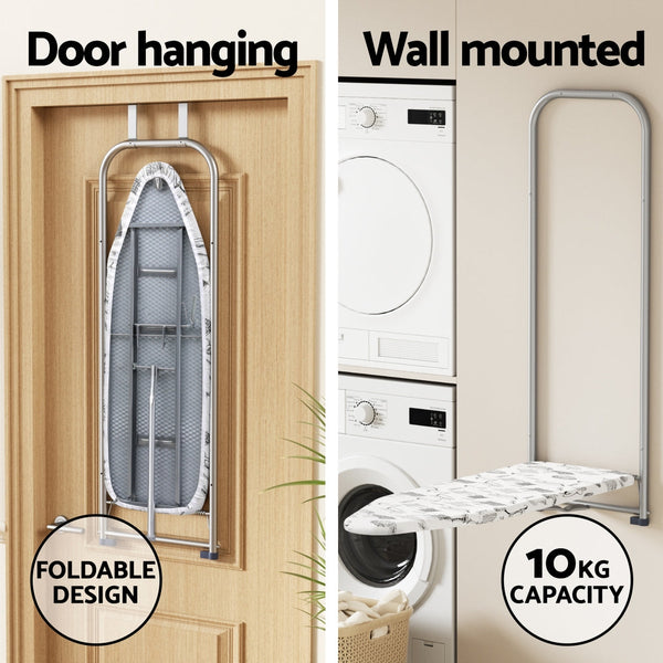 Artiss Ironing Board Wall Mounted Foldable White Ironing Board Covers & Accessories