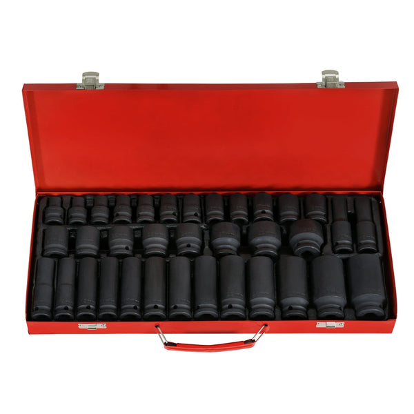 Giantz 35Pcs 1/2" Drive Impact Socket Set Metric 8 32Mm With Case Sockets & Socket Sets