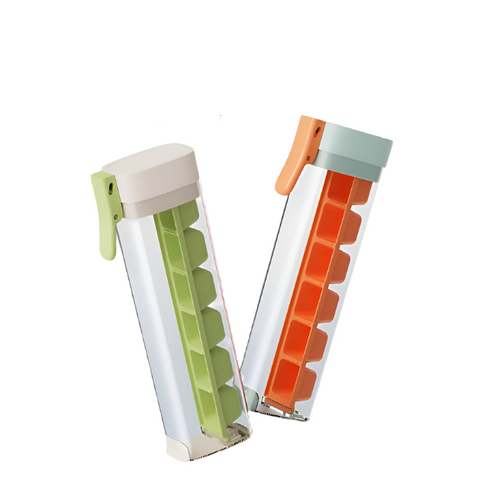 Ice Cube Mold Household Maker Food Grade Press Tray With Storage Box Ice Cubes Trays & Moulds