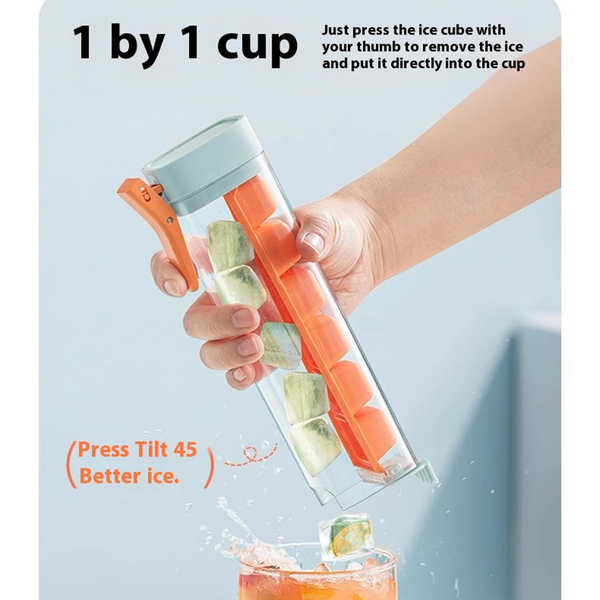 Ice Cube Mold Household Maker Food Grade Press Tray With Storage Box Ice Cubes Trays & Moulds