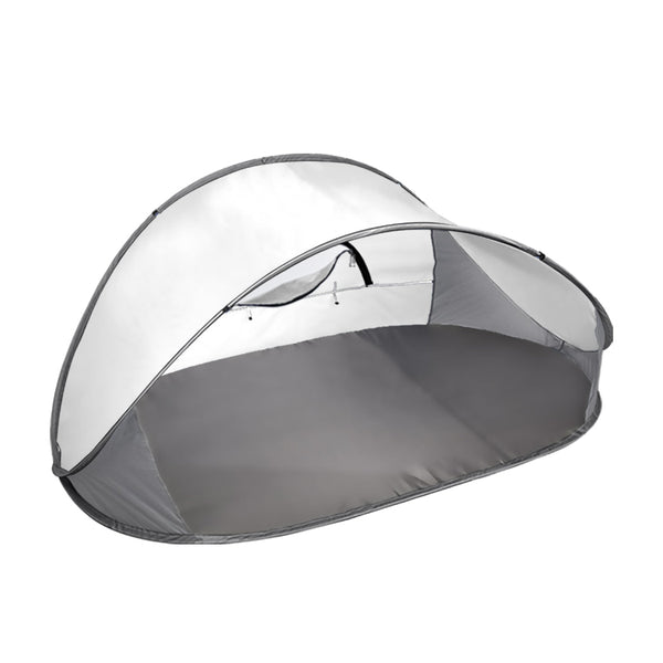 Mountview Pop Up Tent Camping Beach Grey Tents