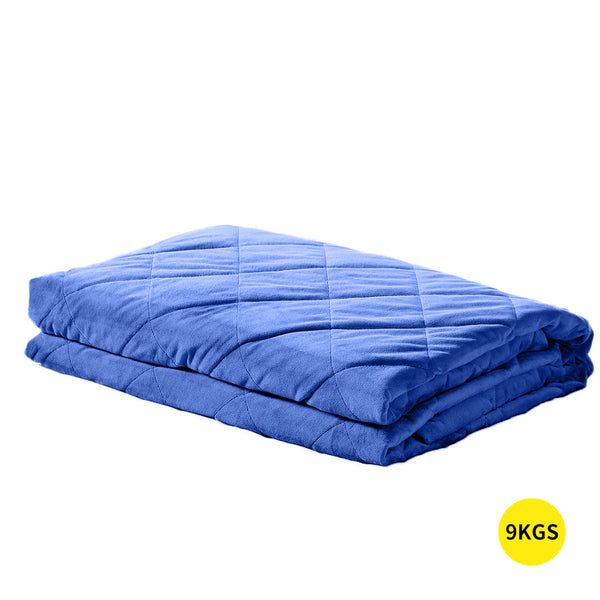Dreamz Weighted Blanket Heavy Gravity Blue 9Kgs Weighted Blankets