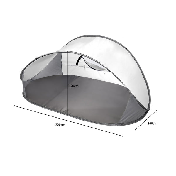 Mountview Pop Up Tent Camping Beach Grey Tents