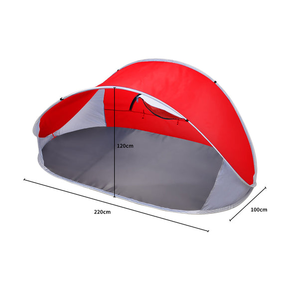 Mountview Pop Up Tent Camping Beach Red Pop Up Beach Tents