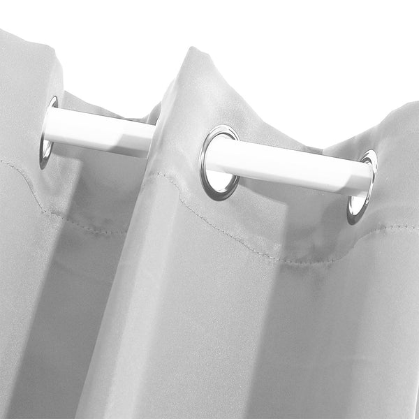 2X Blockout Curtains Panels 3 Layers Grey 132 213Cm Curtains & Drapes