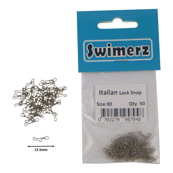 Swimerz Italian Snap Size 00 50 Pack Other Terminal Tackle