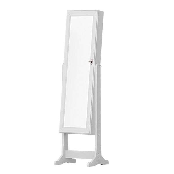 Artiss Jewellery Cabinet Mirror Free Standing Jewellery Holders & Organisers