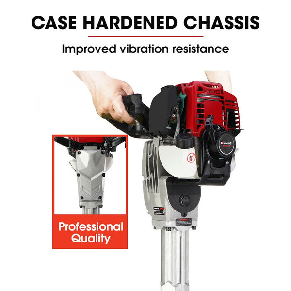 Baumr Ag 4 Stroke Petrol Jackhammer With 2 Chisels Carry Bag Jackhammers