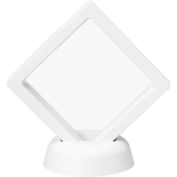 Veile Studios Jewelry Storage Set 10Pcs White Base 3D Floating Display Case Stands Holder Jewellery Holders & Organisers