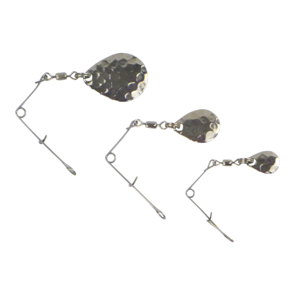 Swimerz Jig Spinner Med Hammered Nickel 5 Pack Baits & Lures