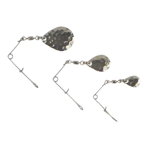 Swimerz Jig Spinner Med Hammered Nickel 5 Pack Baits & Lures