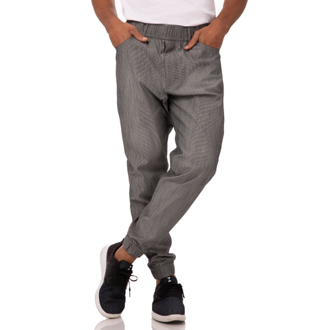 Xxl Chef Works Jogger 257 Black/White Stripe Men's Pants By Chef Pants