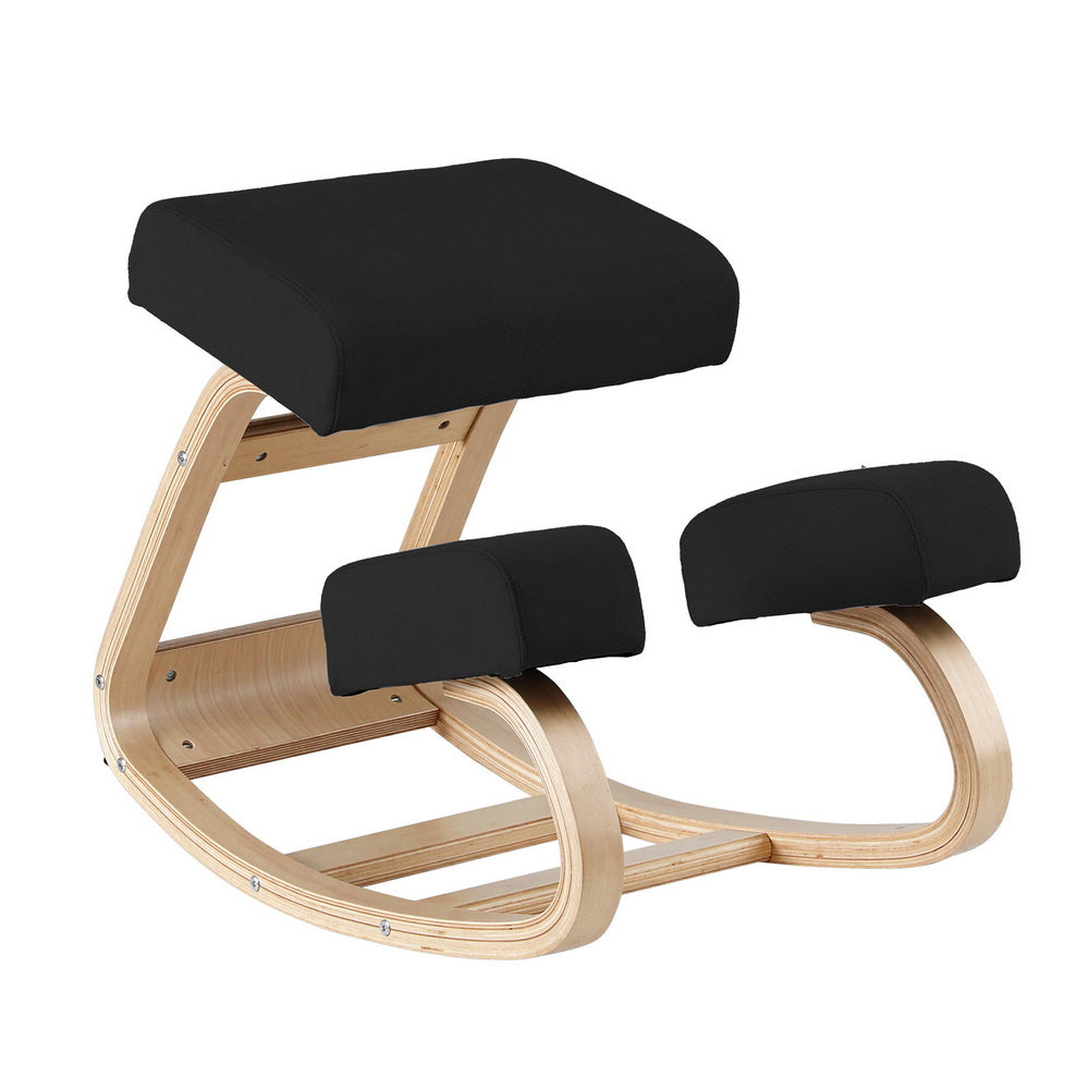 Artiss Kneeling Chair Ergonomic Posture Chair With Memory Foam Balance Stool For Home Office Gaming 120Kg Weight Capacity Black Chairs