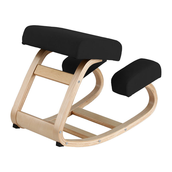 Artiss Kneeling Chair Ergonomic Posture Chair With Memory Foam Balance Stool For Home Office Gaming 120Kg Weight Capacity Black Chairs