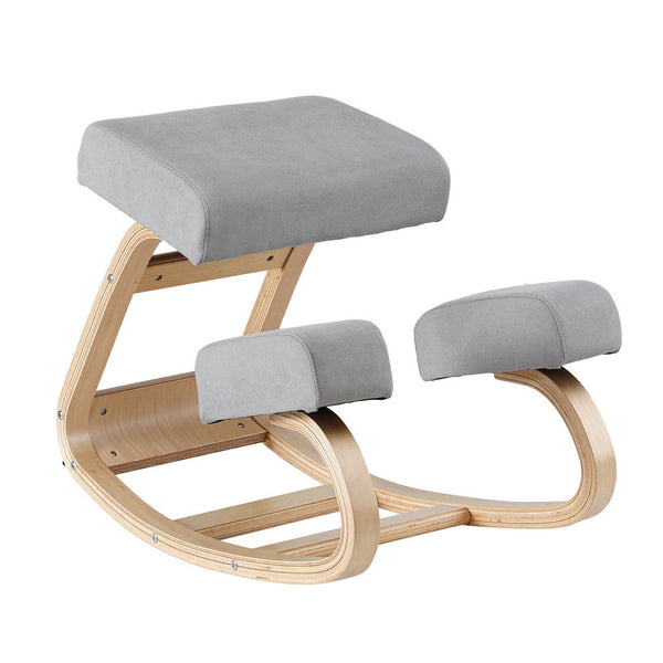 Artiss Kneeling Chair Ergonomic Posture Chair With Memory Foam Balance Stool For Home Office Gaming 120Kg Weight Capacity Gray Chairs