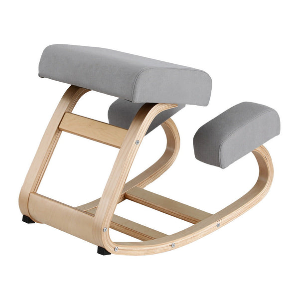 Artiss Kneeling Chair Ergonomic Posture Chair With Memory Foam Balance Stool For Home Office Gaming 120Kg Weight Capacity Gray Chairs