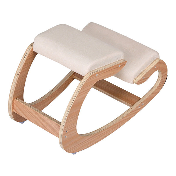 Artiss Kneeling Chair Ergonomic Posture Chair With Memory Foam Balance Stool For Home Office Gaming 120Kg Weight Capacity Beige Chairs