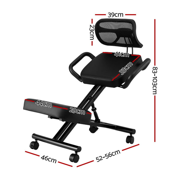 Artiss Kneeling Chair Ergonomic Office Home Knee Seat Posture Back Stretch Rest Chairs