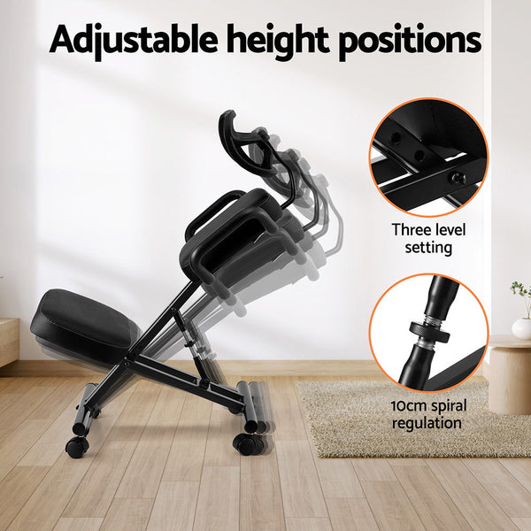 Artiss Kneeling Chair Ergonomic Office Home Knee Seat Posture Back Stretch Rest Chairs