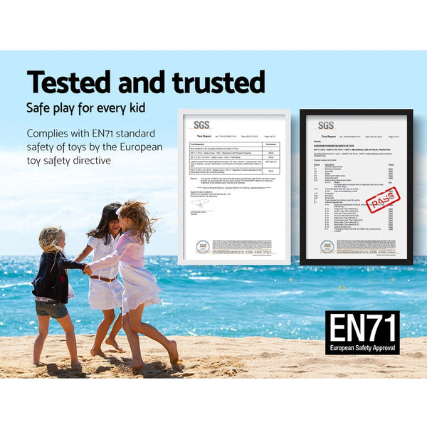 Keezi Kids Table Plastic Square Activity Study Desk 60X60cm Kids Play Table & Chair Sets