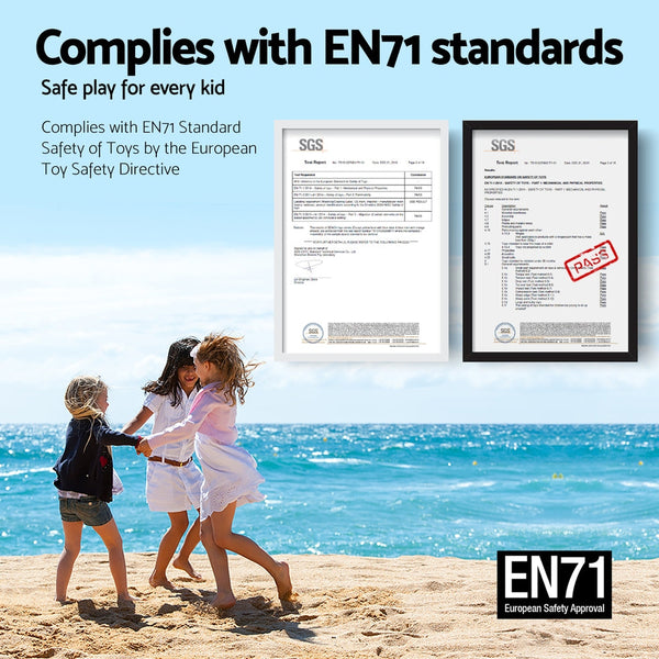 Keezi 5Pcs Kids Table And Chairs Set Children Study Desk Furniture Plastic 4 Chairs Kids Play Table & Chair Sets