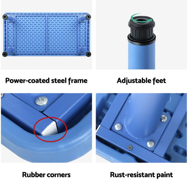 Keezi 9Pcs Kids Table And Chairs Set Children Study Desk Furniture Plastic 8 Chairs Kids Play Table & Chair Sets