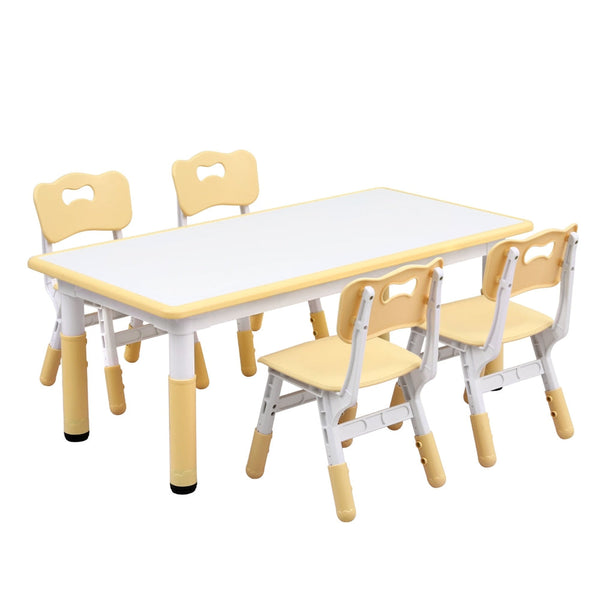 1 Keezi Kids Table And 4 Chairs Set Graffiti Kids Play Table & Chair Sets