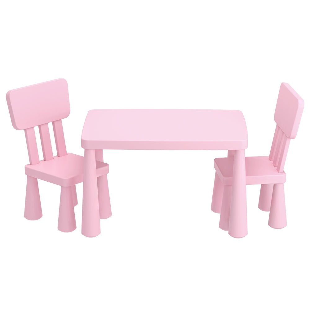 Keezi Kids Table And 2 Chairs Set In Pink For Children Kids Tables