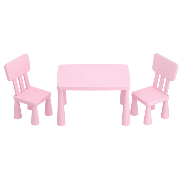 Keezi Kids Table And 2 Chairs Set In Pink For Children Kids Tables